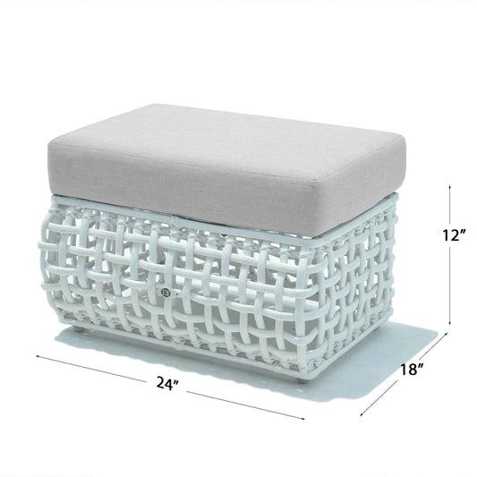 Dynasty Ottoman with Sunbrella Cushion