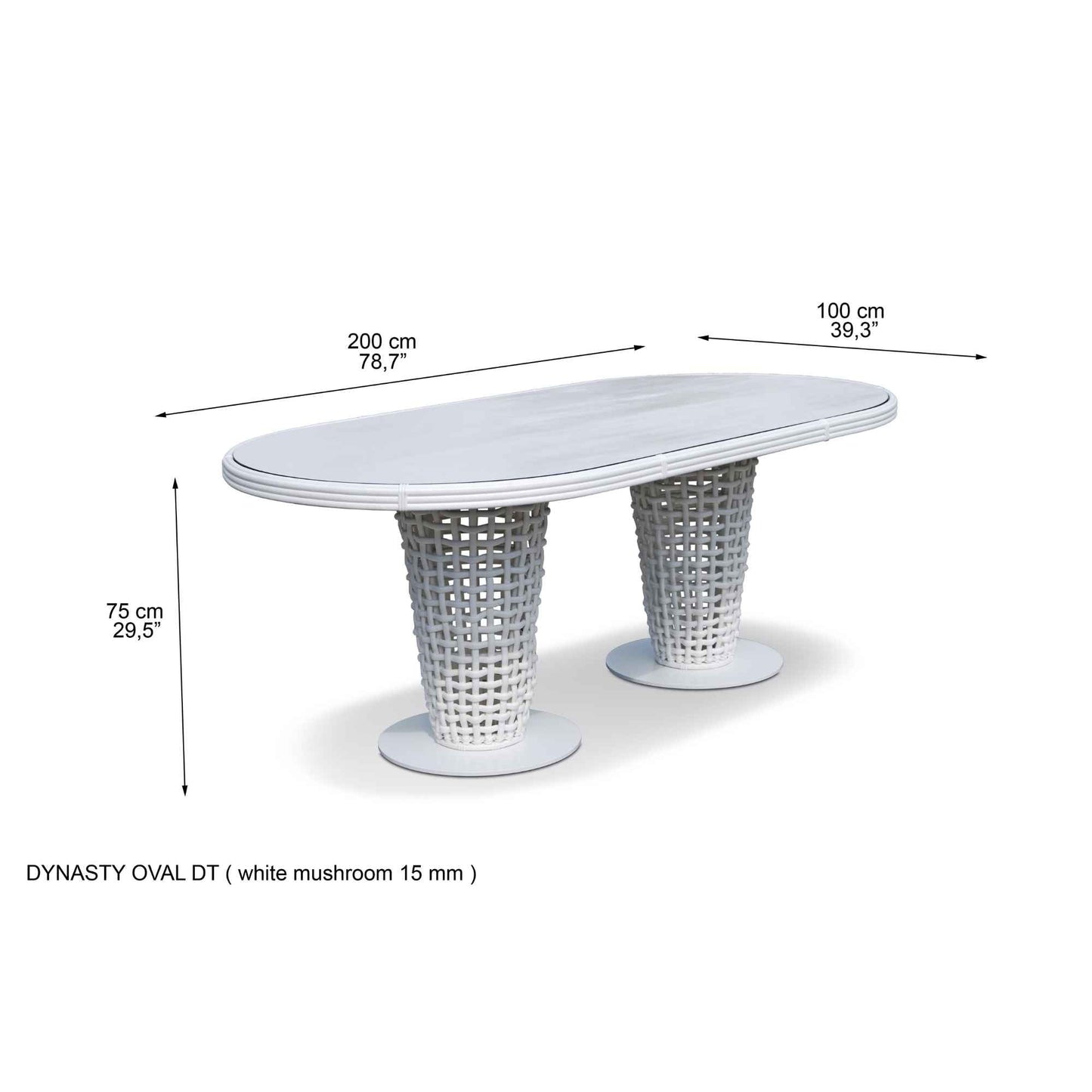 Dynasty 7-Piece Dining Set with Sunbrella Cushion