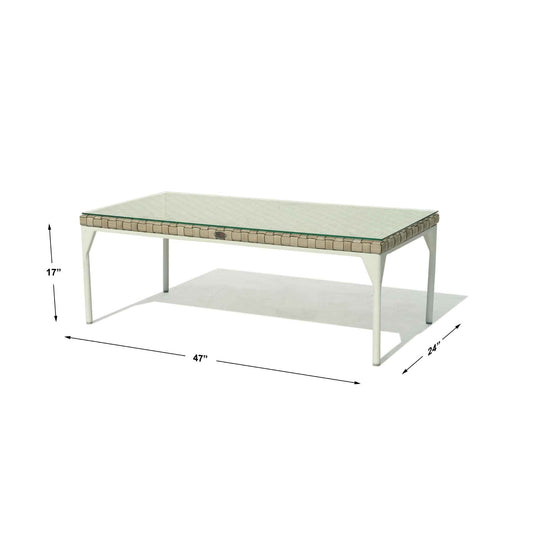 Brafta Coffee Table with Glass