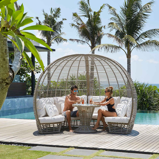 Nexus Daybed with Table and Sunbrella Cushions