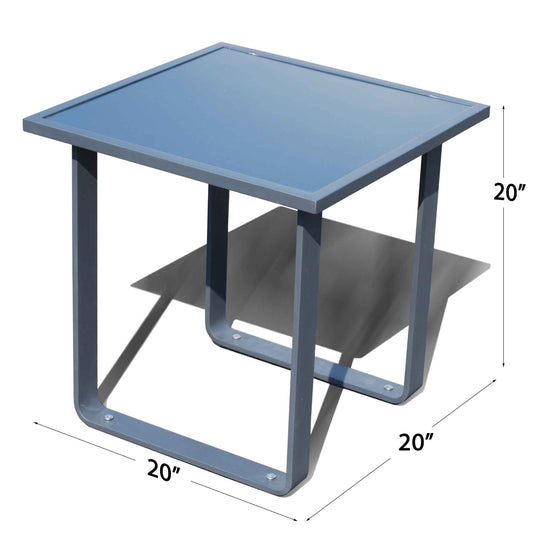 Horizon End Table with Glass