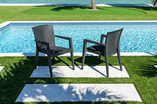 Montana Set of 2 Stackable Armchair-Anthracite