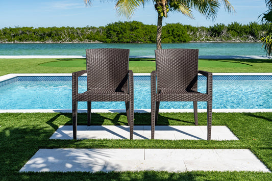 Montana Set of 2 Stackable Armchair-Brown