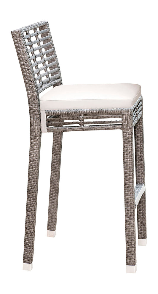 Panama Jack Graphite Set of 2 Stackable Barstools with Cushion