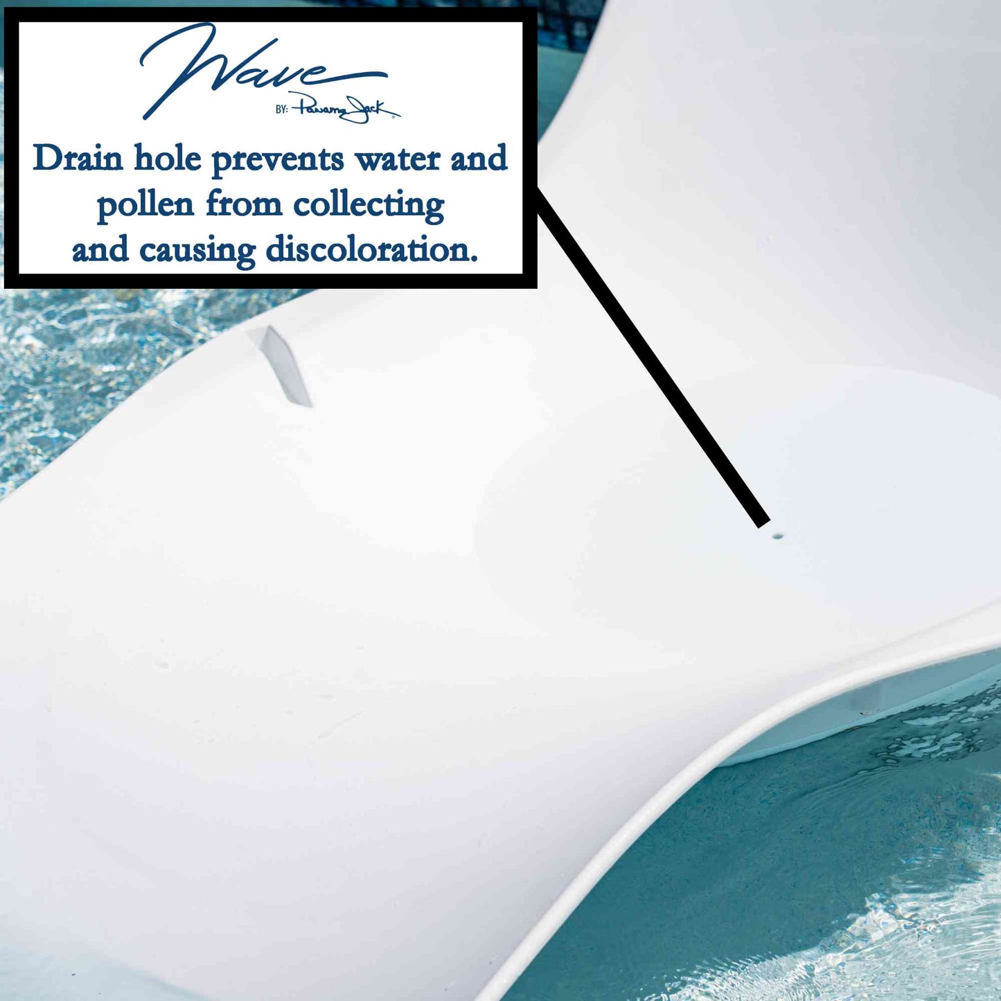Panama Jack Set of 2 Wave In-Pool Chaise Lounger