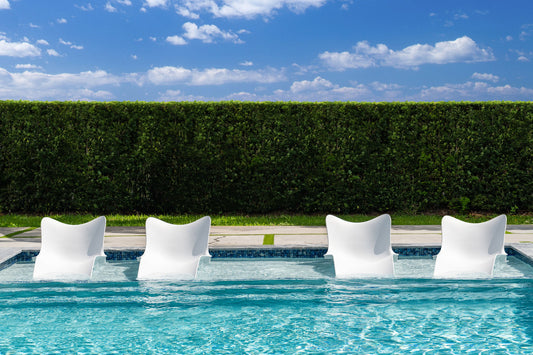 Panama Jack Wave Set of 4 Wave In-Pool Chaise Loungers