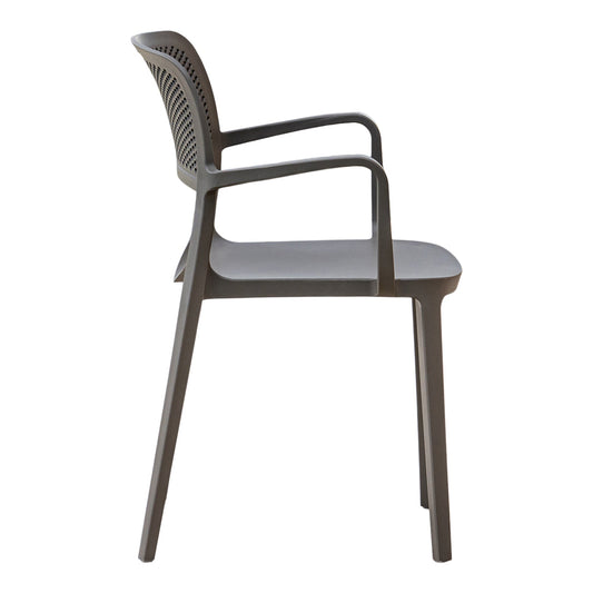 Mila Set of 2 Stackable Armchair-Cappuccino