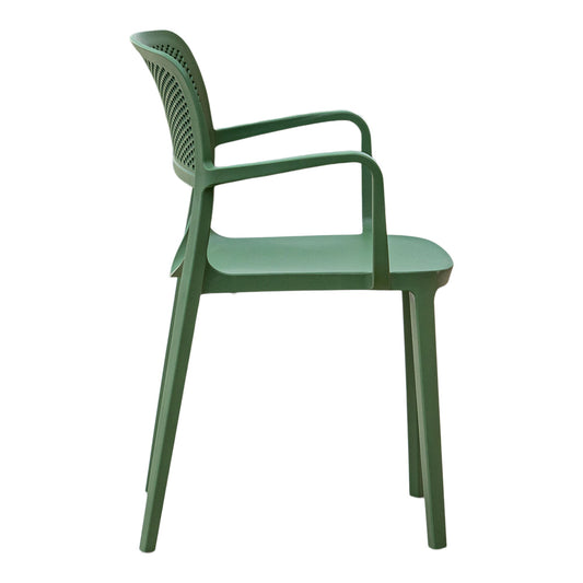 Mila Set of 2 Stackable Armchair-Green