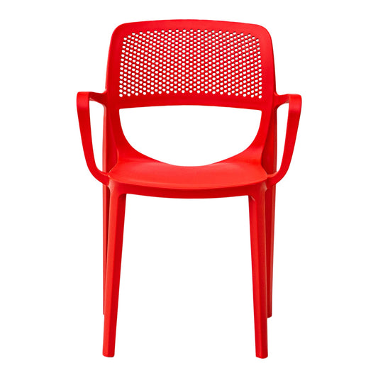 Mila Set of 2 Stackable Armchair-Red