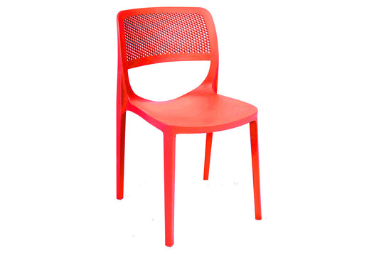Mila Set of 2 Stackable Side Chair-Red