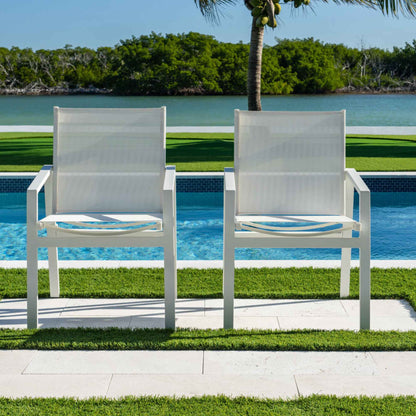 Panama Jack Mykonos Set of 2 Stackable Armchairs