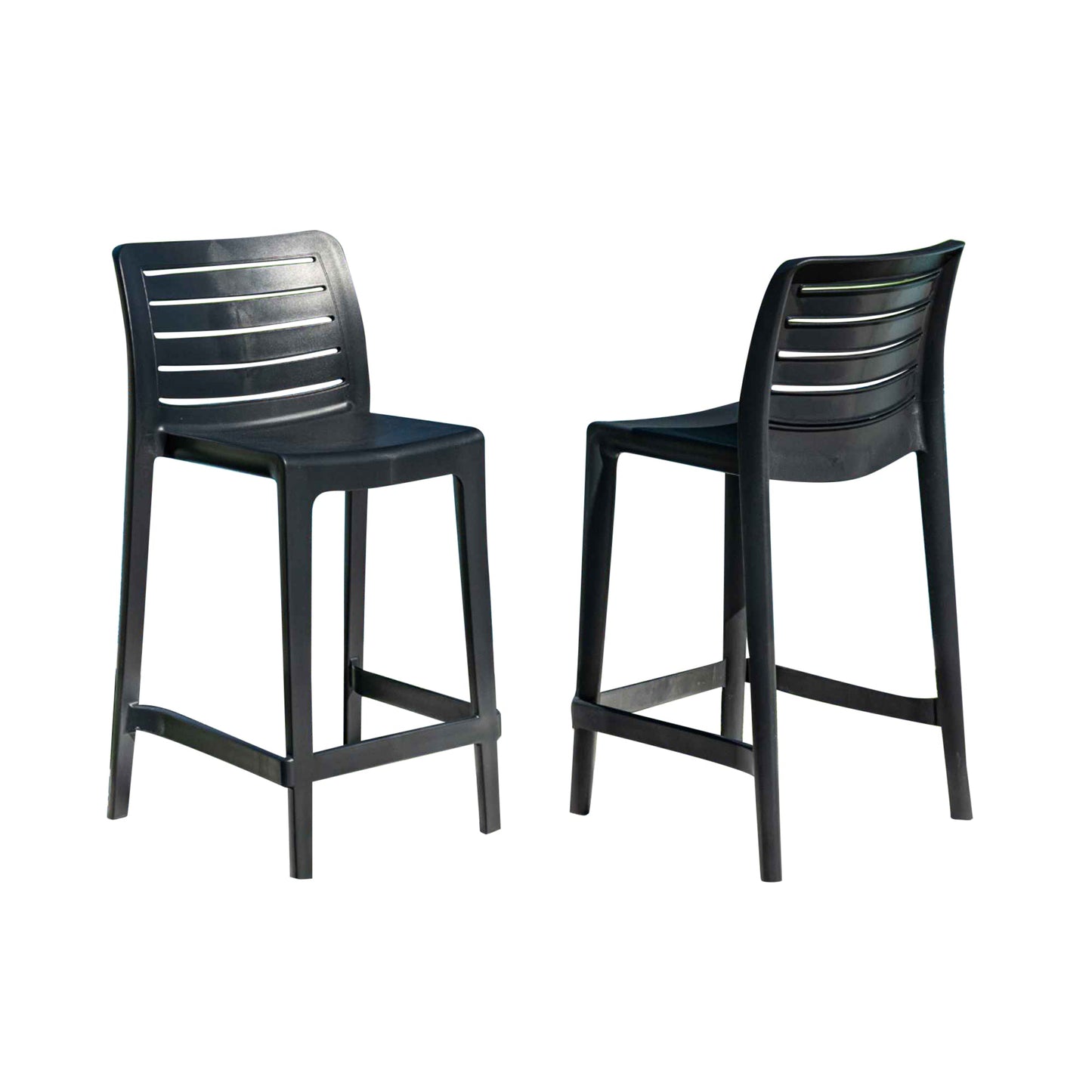 Leva Set of 2 Barstools - Anthracite