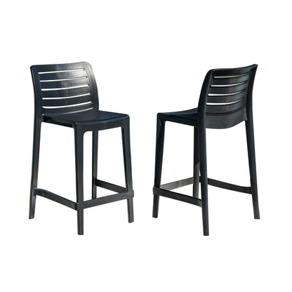 Leva Set of 2 Barstools - Anthracite